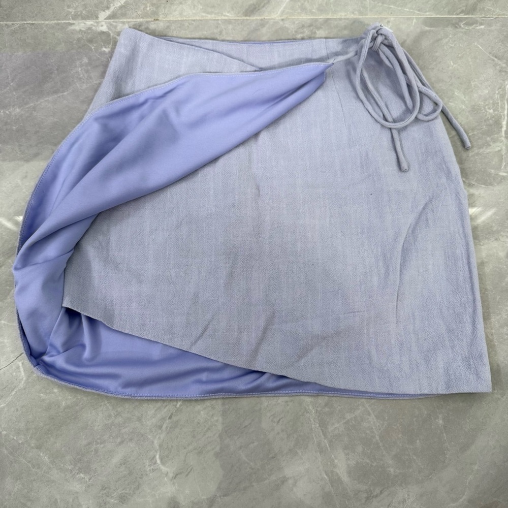 Women’s Altar’d State Wrap Side Tie Mini Skirt Small - Picture 6 of 16